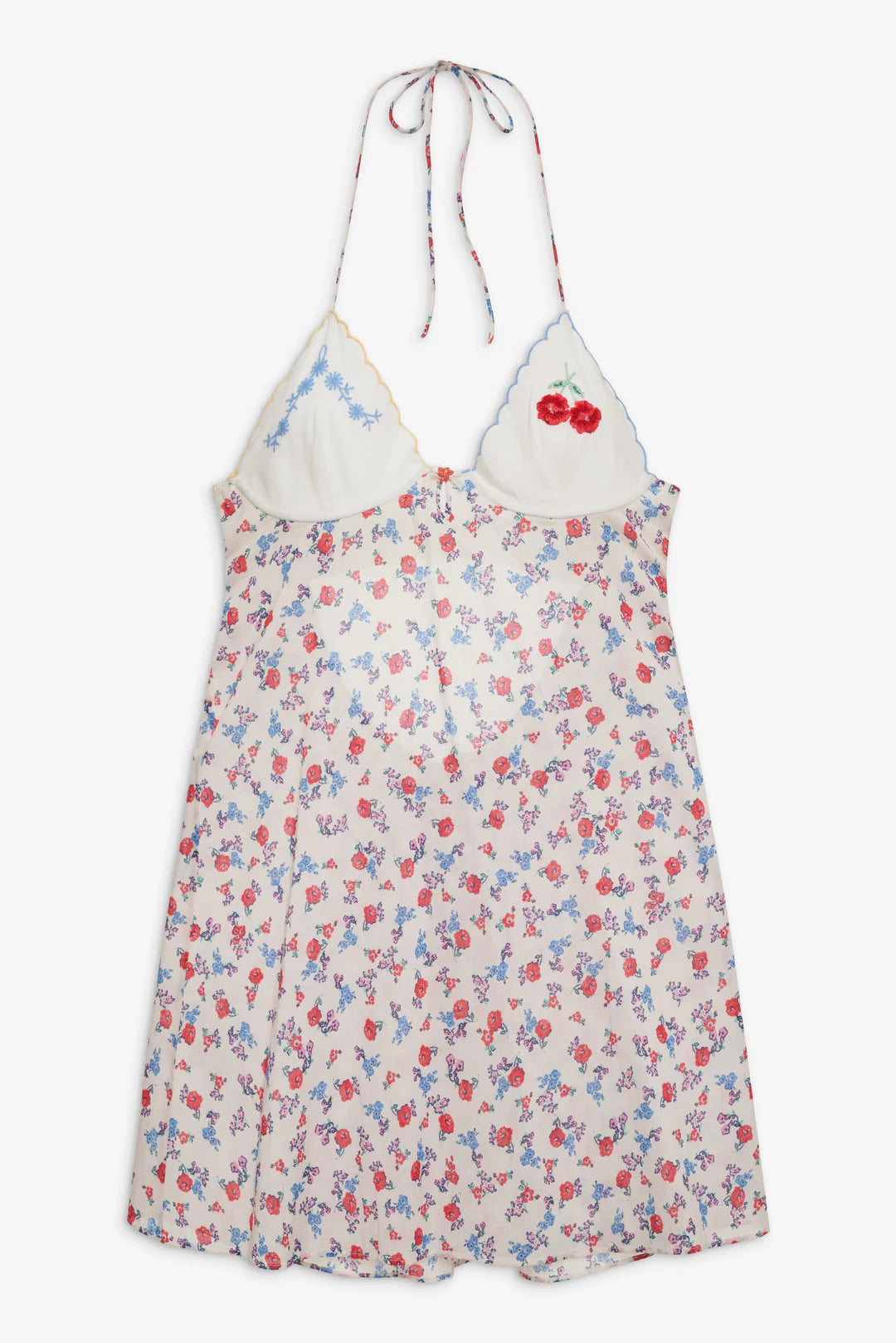 Forget Me Not Embroidery Slip Dress