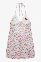 Forget Me Not Embroidery Slip Dress