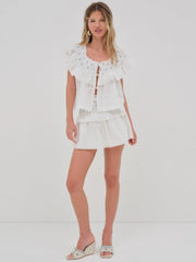 Birdie Bow Smocked Top