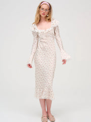 Pastel Fields Midi Dress