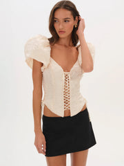 Frosted Organza Top
