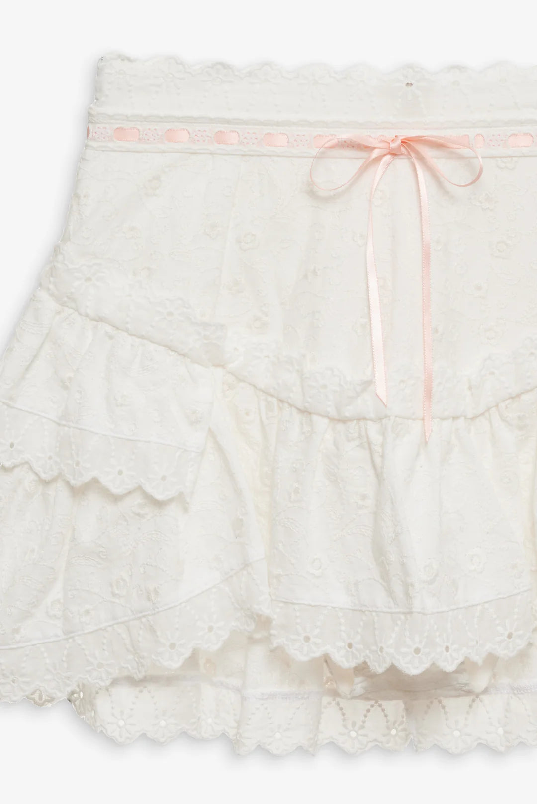 Summer Swirl Eyelet Mini Skirt