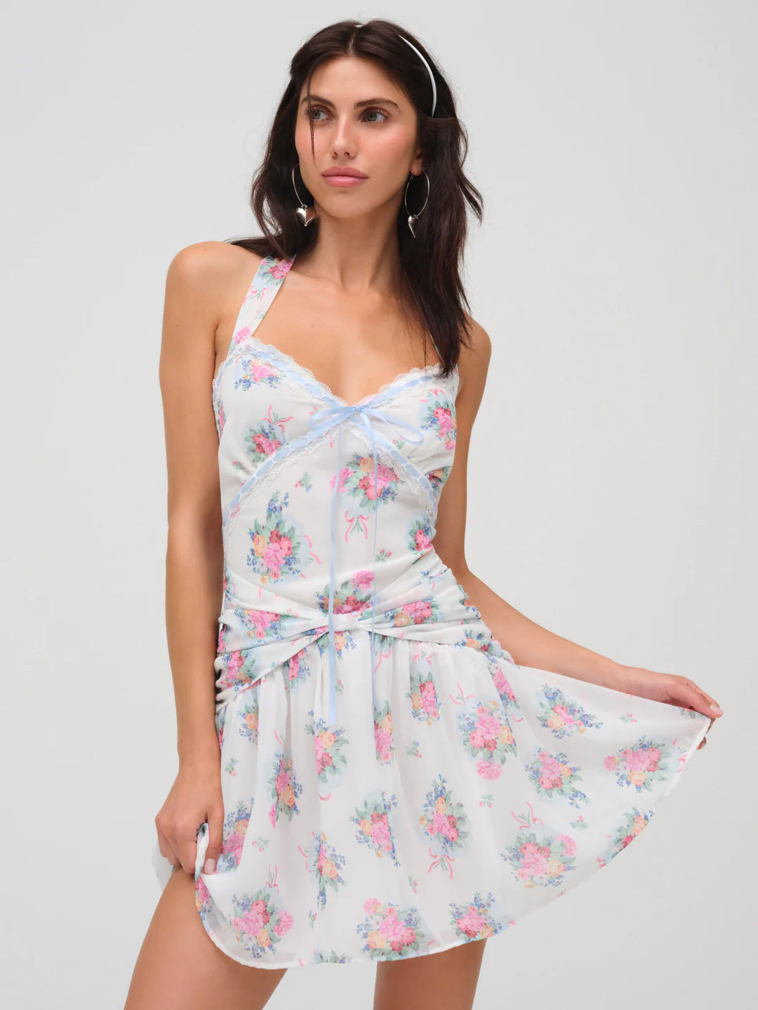 Doily Bouquet Mini Dress