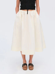 Billie Poplin Midi Skirt