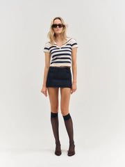 Cotton Twill Micro Skort