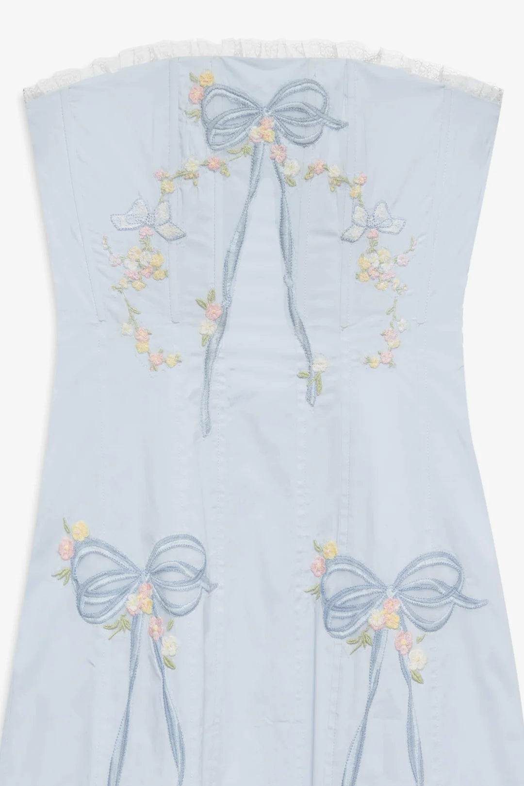 Baby Bows Patchwork Midi Dress