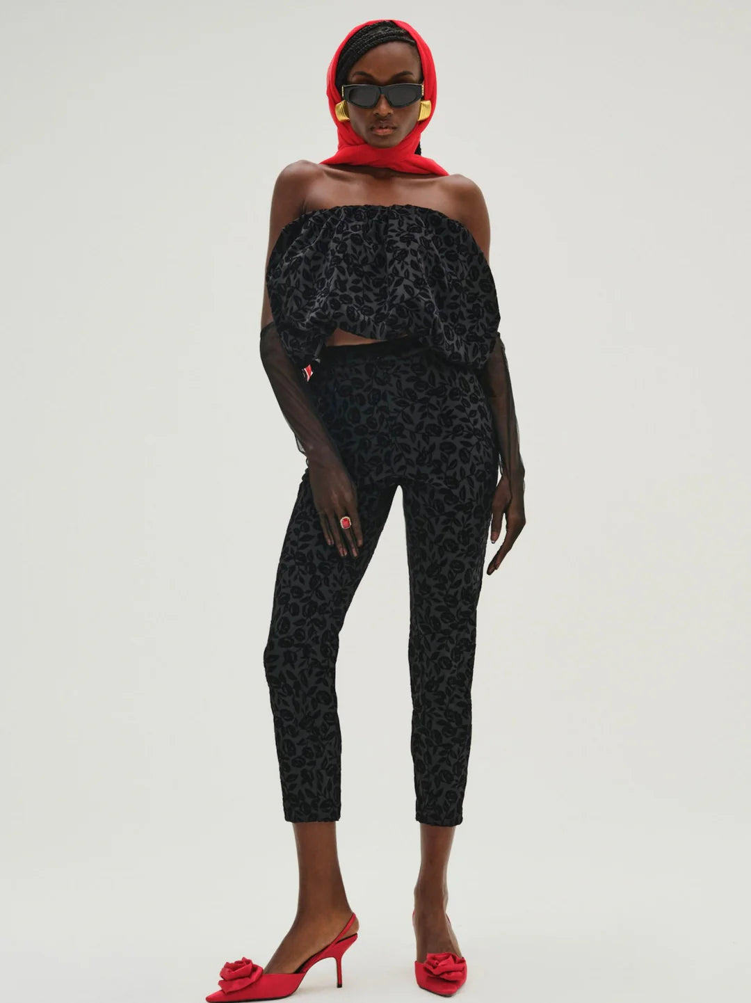 Midnight Velvet Capri Pant