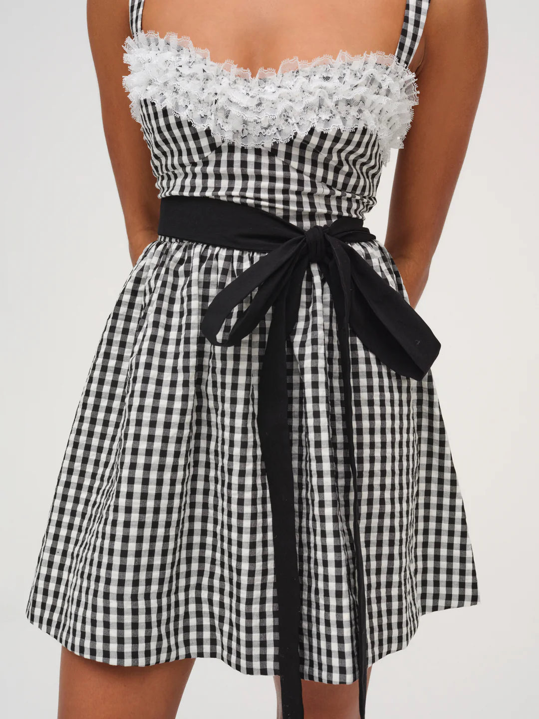 Georgia Gingham Sleeveless Mini Dress