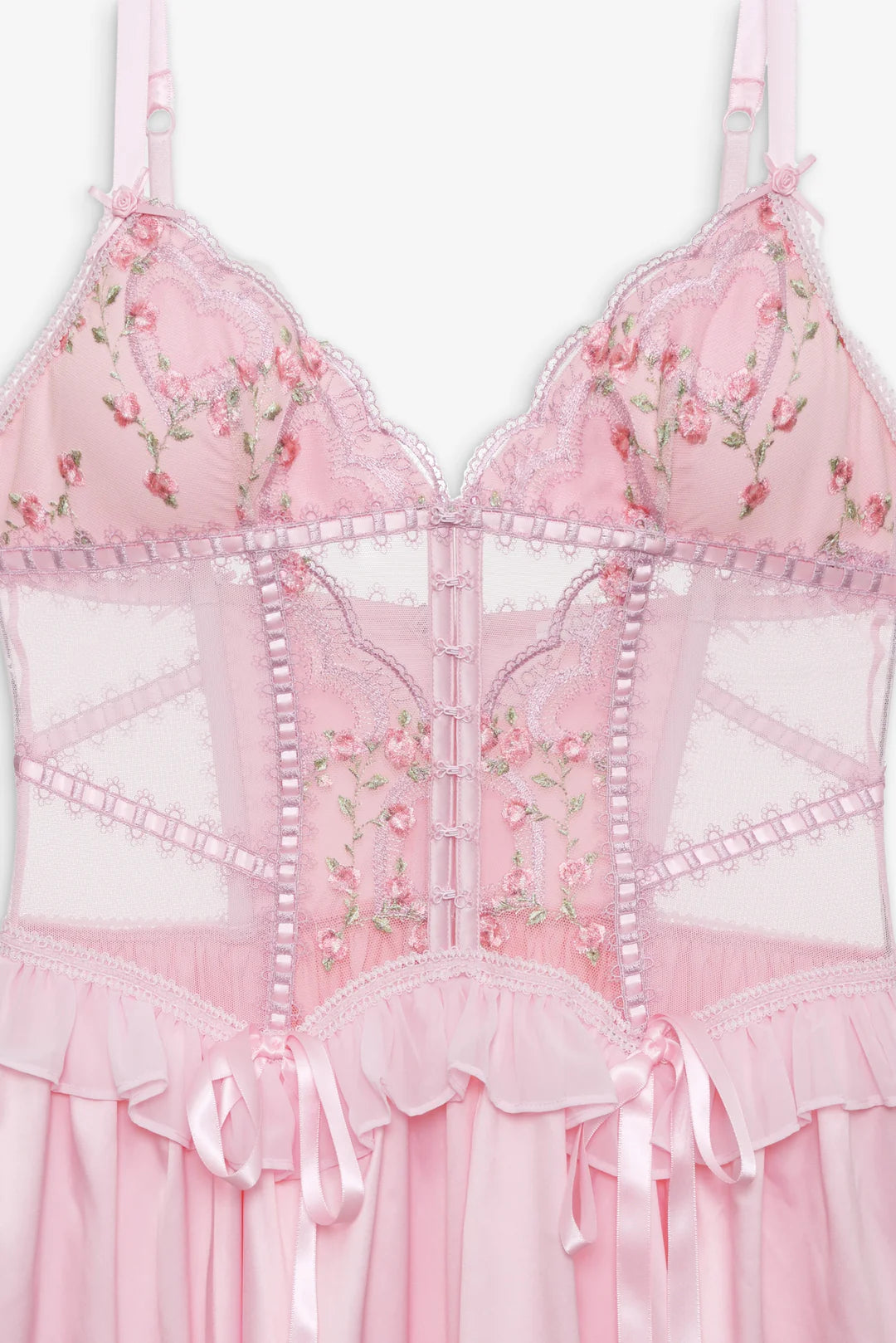 Ily Embroidered Slip Dress