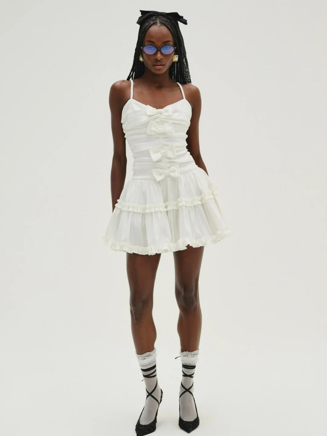 Whipped Cream Taffeta Mini Dress