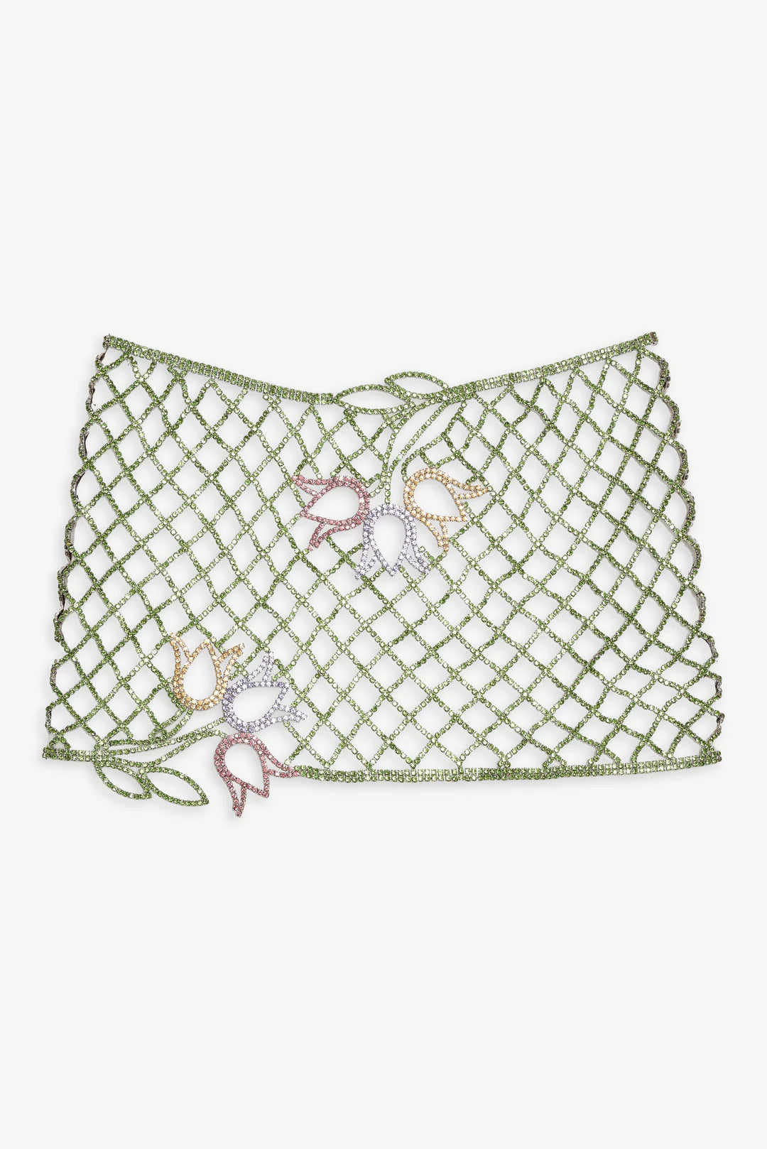 Tulip Grid Rhinestone Skirt