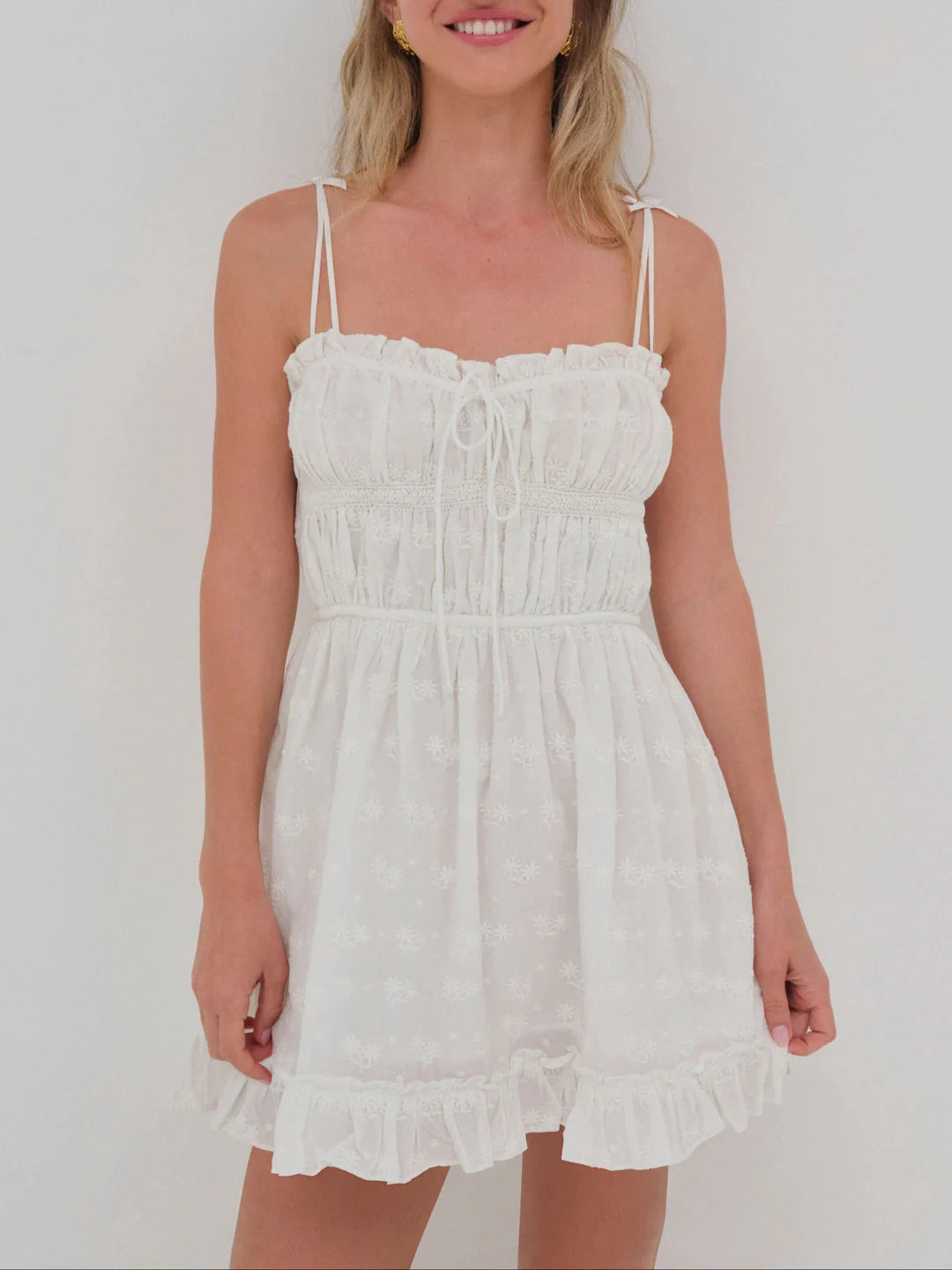 Edie Eyelet Slip Dress