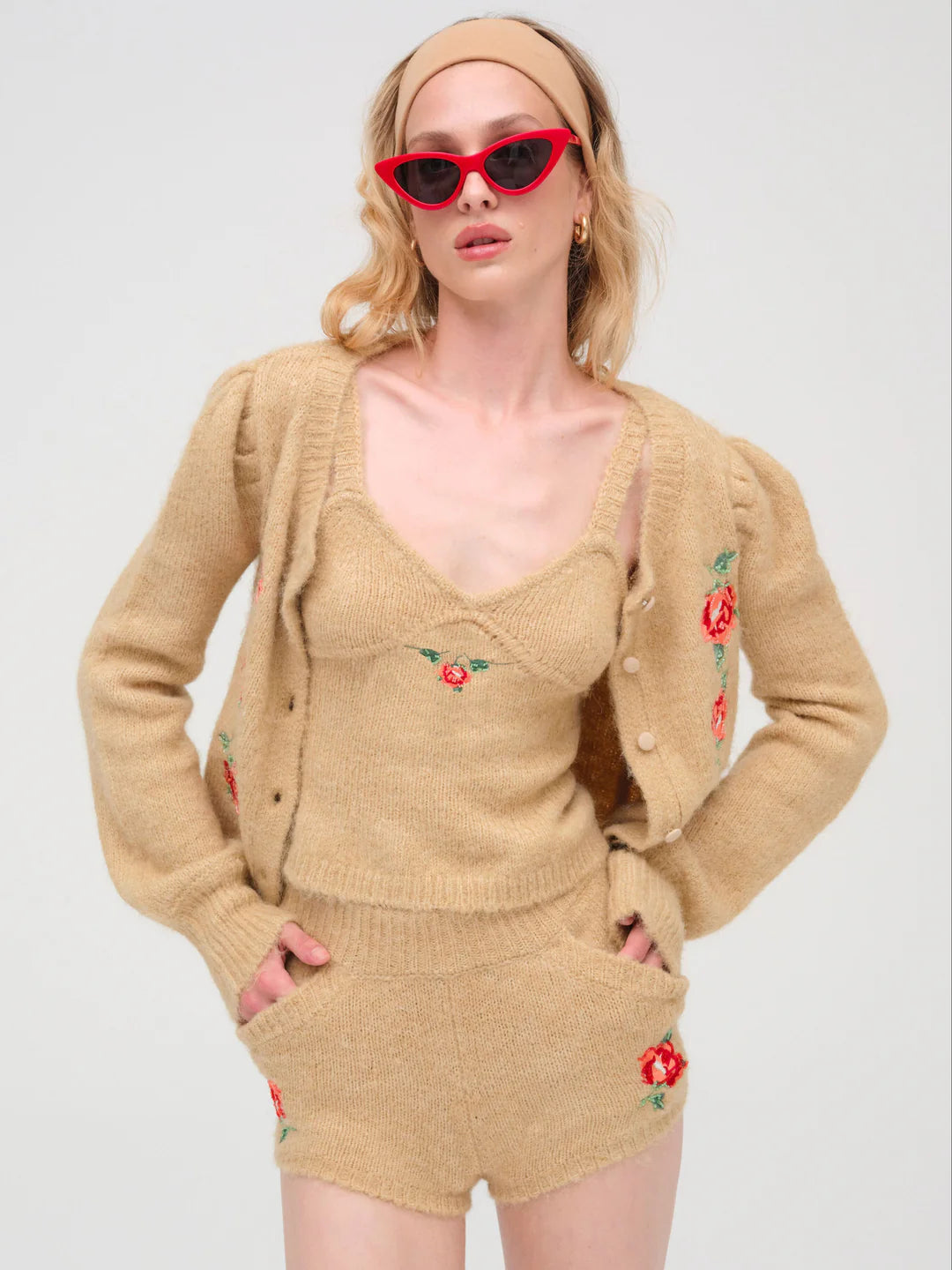 Grans Beaded Knit Short