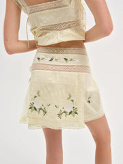 Jolene Embroidered Mini Skirt