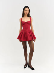 Helena Poplin Bustier Mini Dress