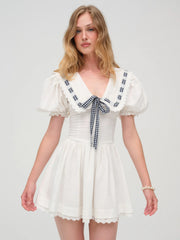 Ruby Ribbon Mini Dress