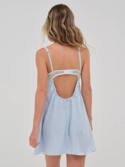 Gingham Rose Slip Dress