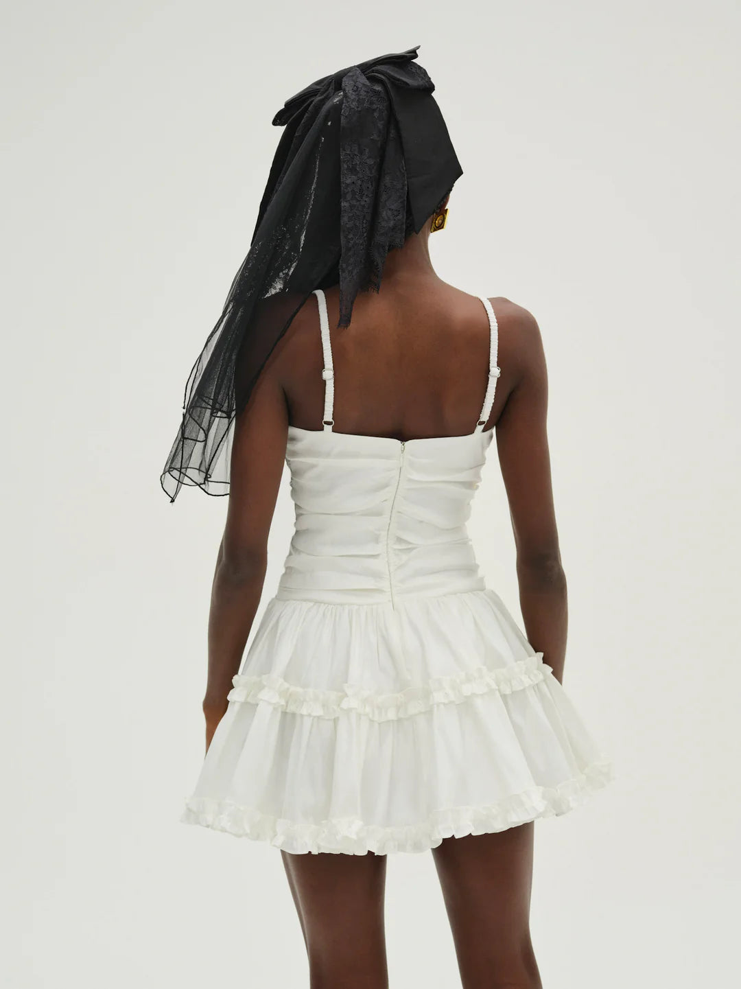Whipped Cream Taffeta Mini Dress
