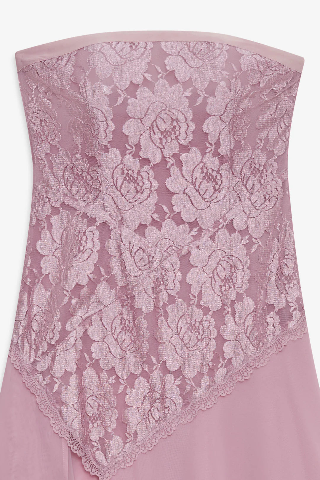 Claudia Rose Lace Strapless Midi Dress