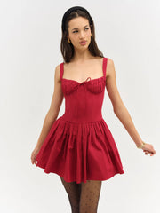 Helena Poplin Bustier Mini Dress