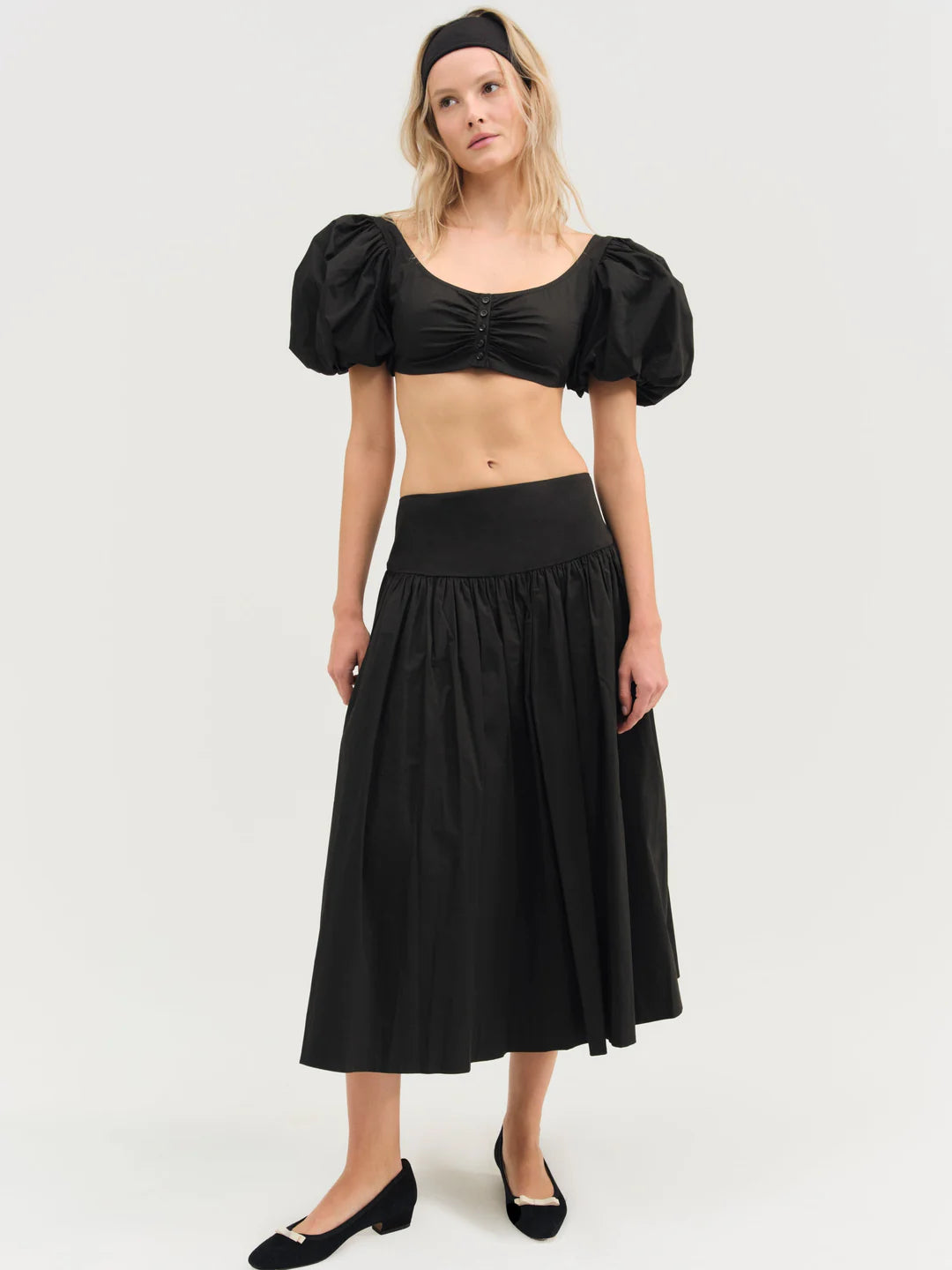 Helena Poplin Midi Skirt