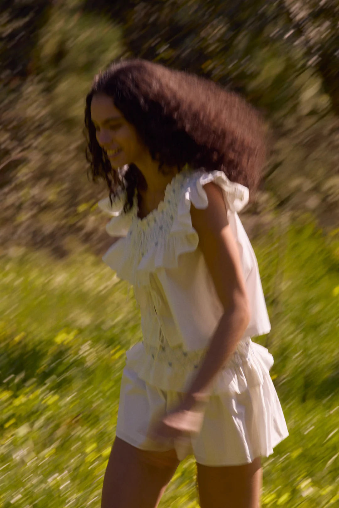 Birdie Bow Smocked Top