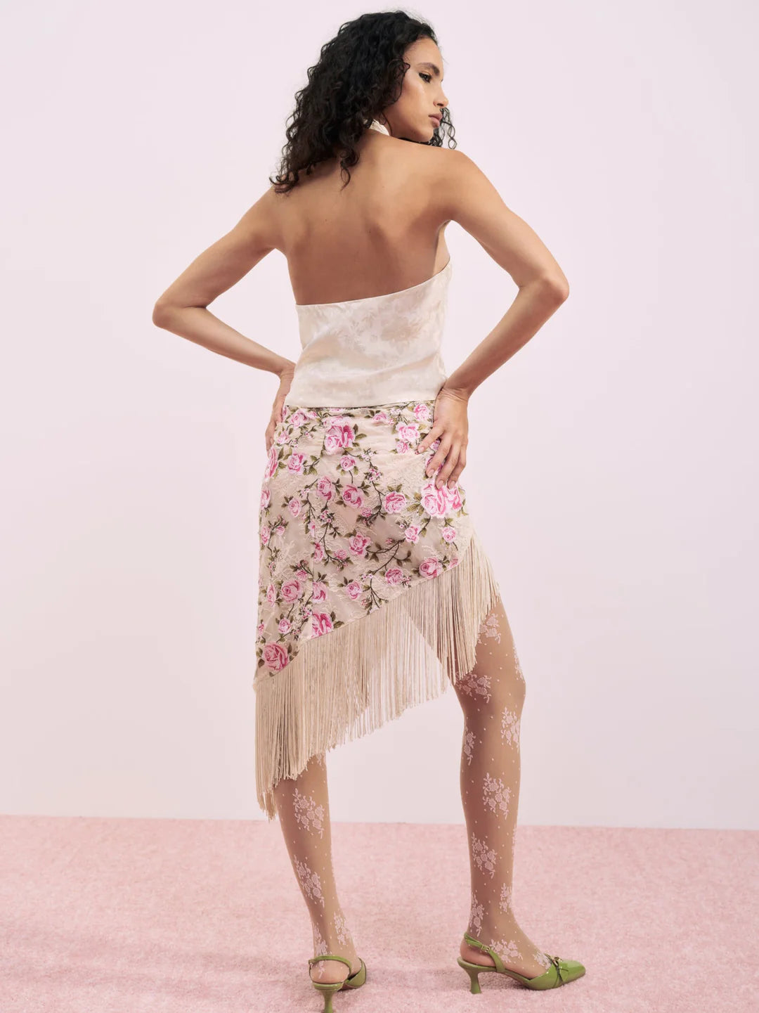 Esme Silk Jacquard Top