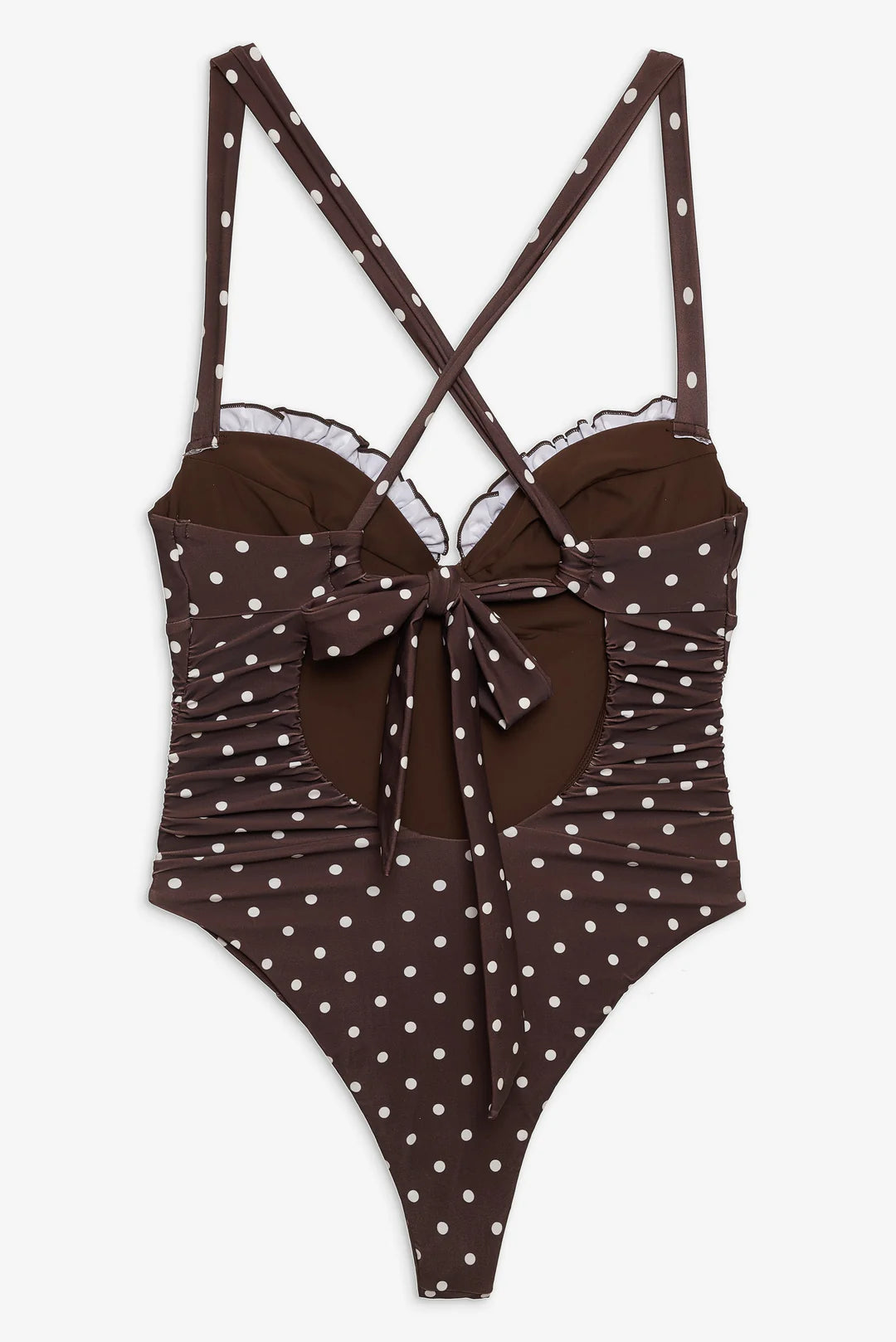 Chocolate Dot One Piece Swimsuit
