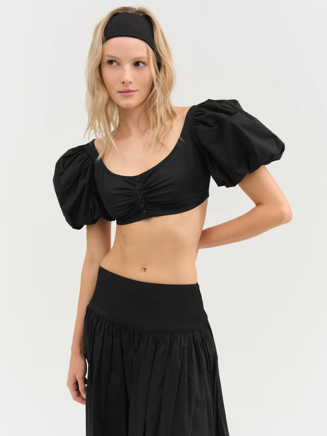 Helena Crop Poplin Top