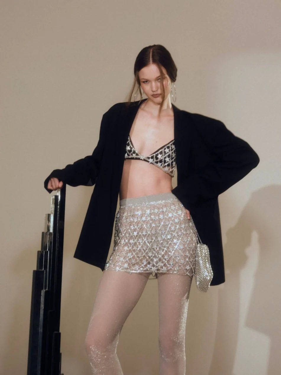 Rhinestone Star Skirt