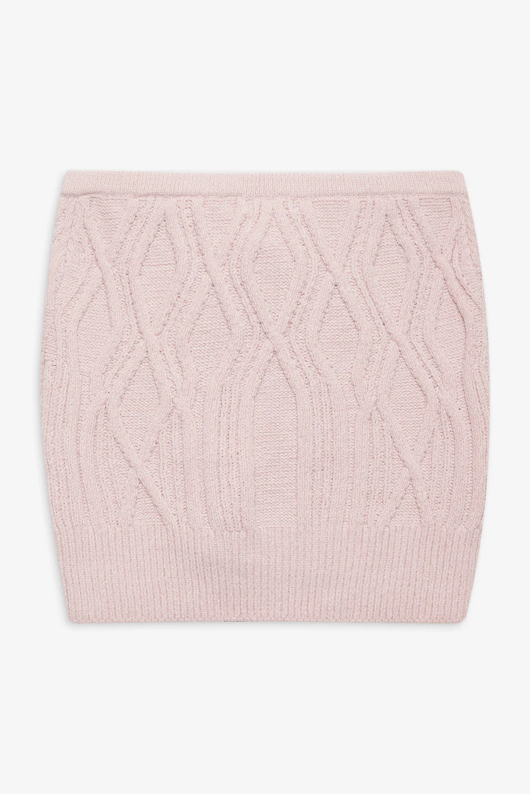 Chenille Cable Knit Mini Skirt
