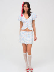 Livia Linen Mini Skirt