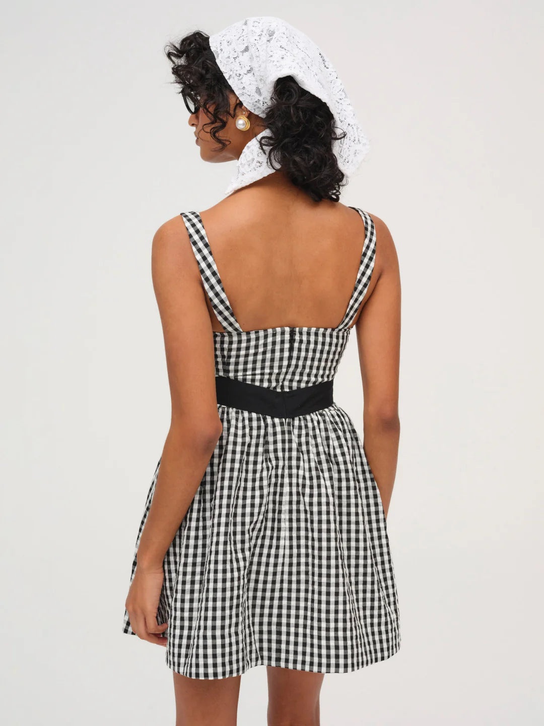 Georgia Gingham Sleeveless Mini Dress