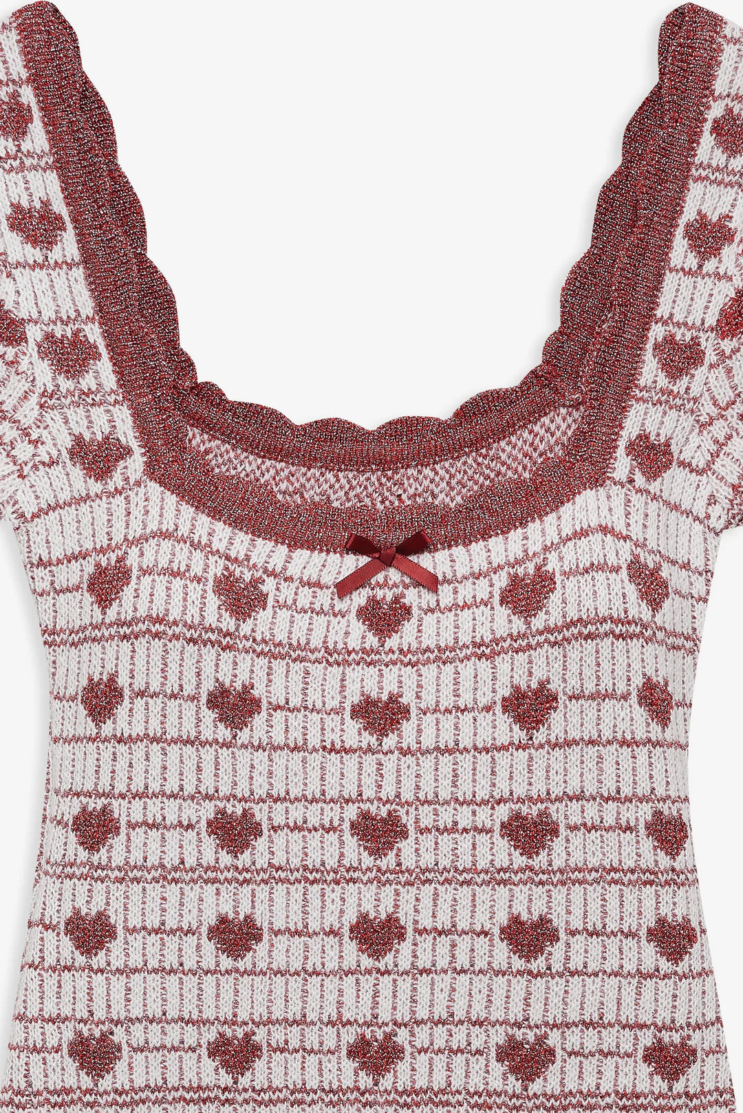 Candy Heart Knit Mini Dress