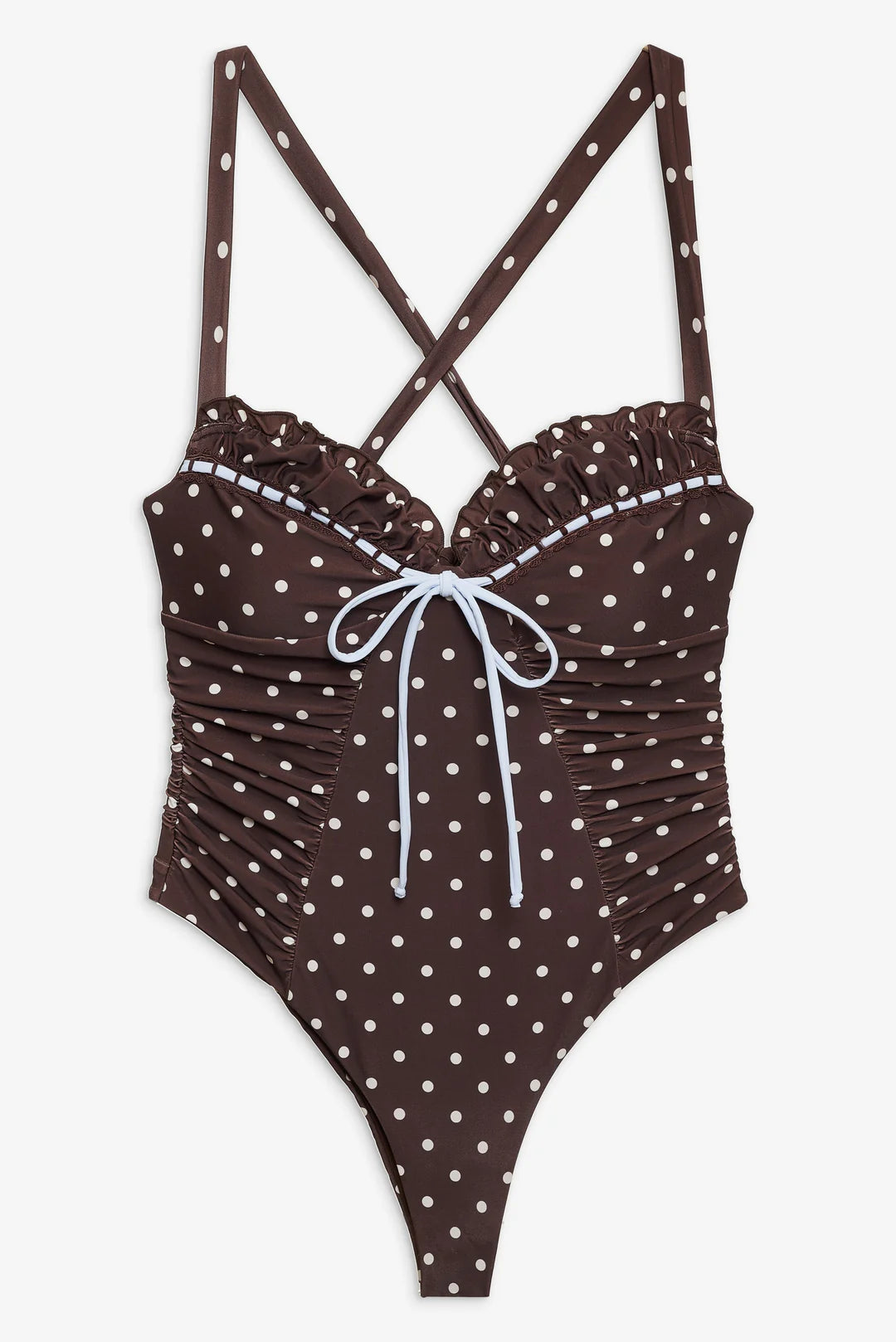 Chocolate Dot One Piece Swimsuit