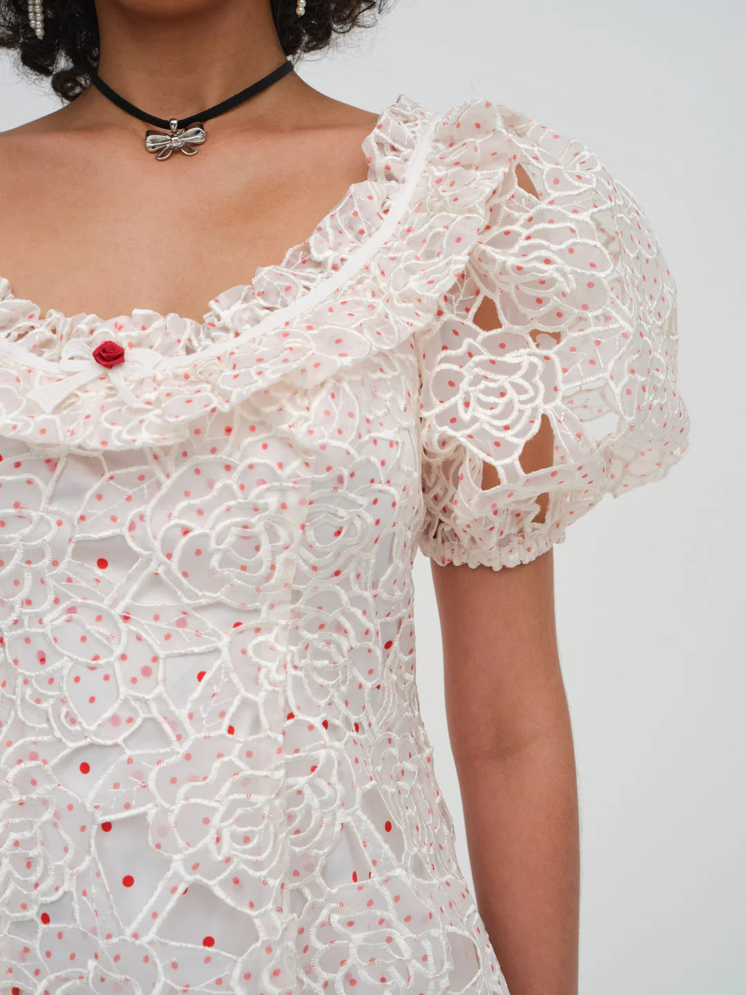 Aphrodite Embroidered Mini Dress