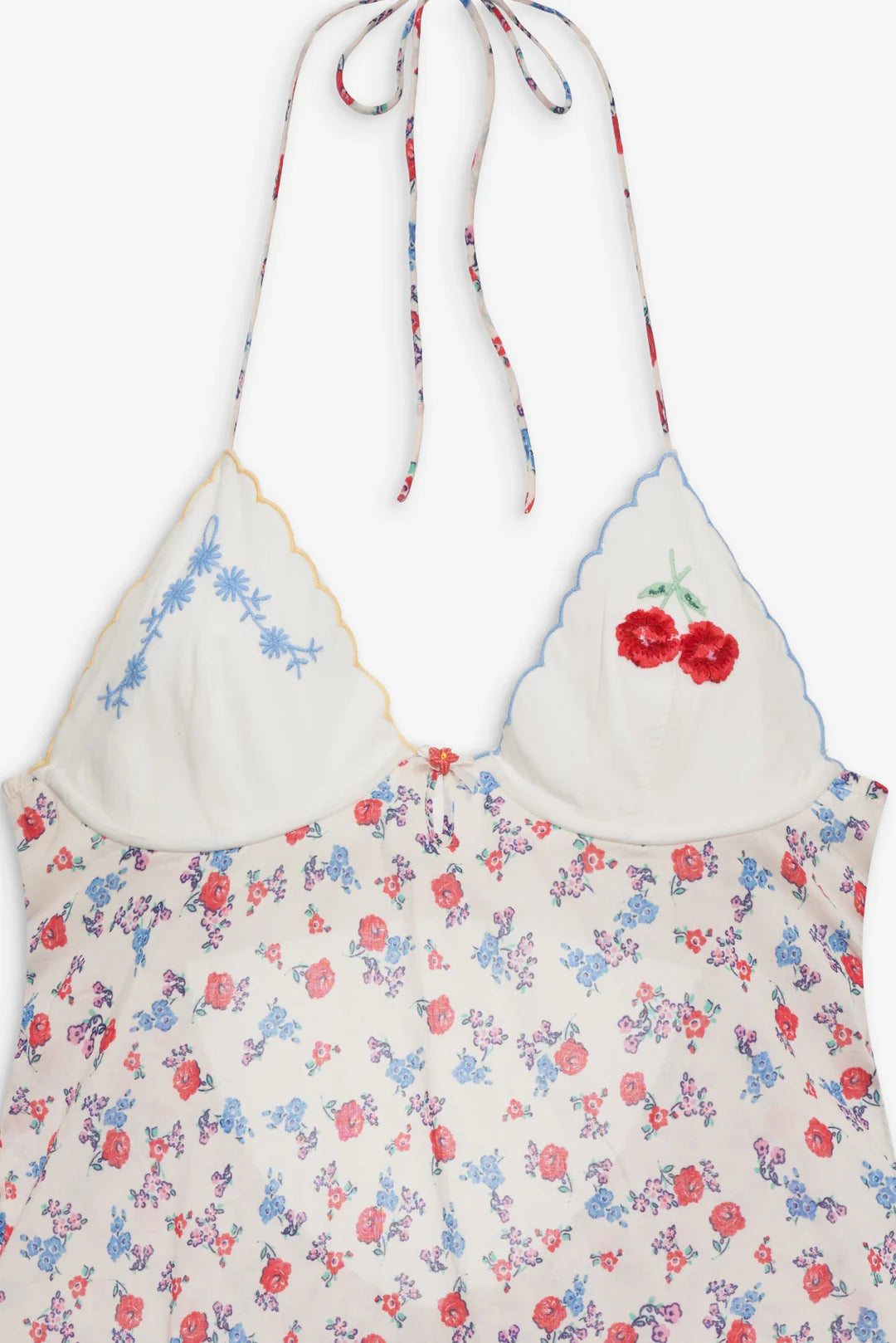 Forget Me Not Embroidery Slip Dress