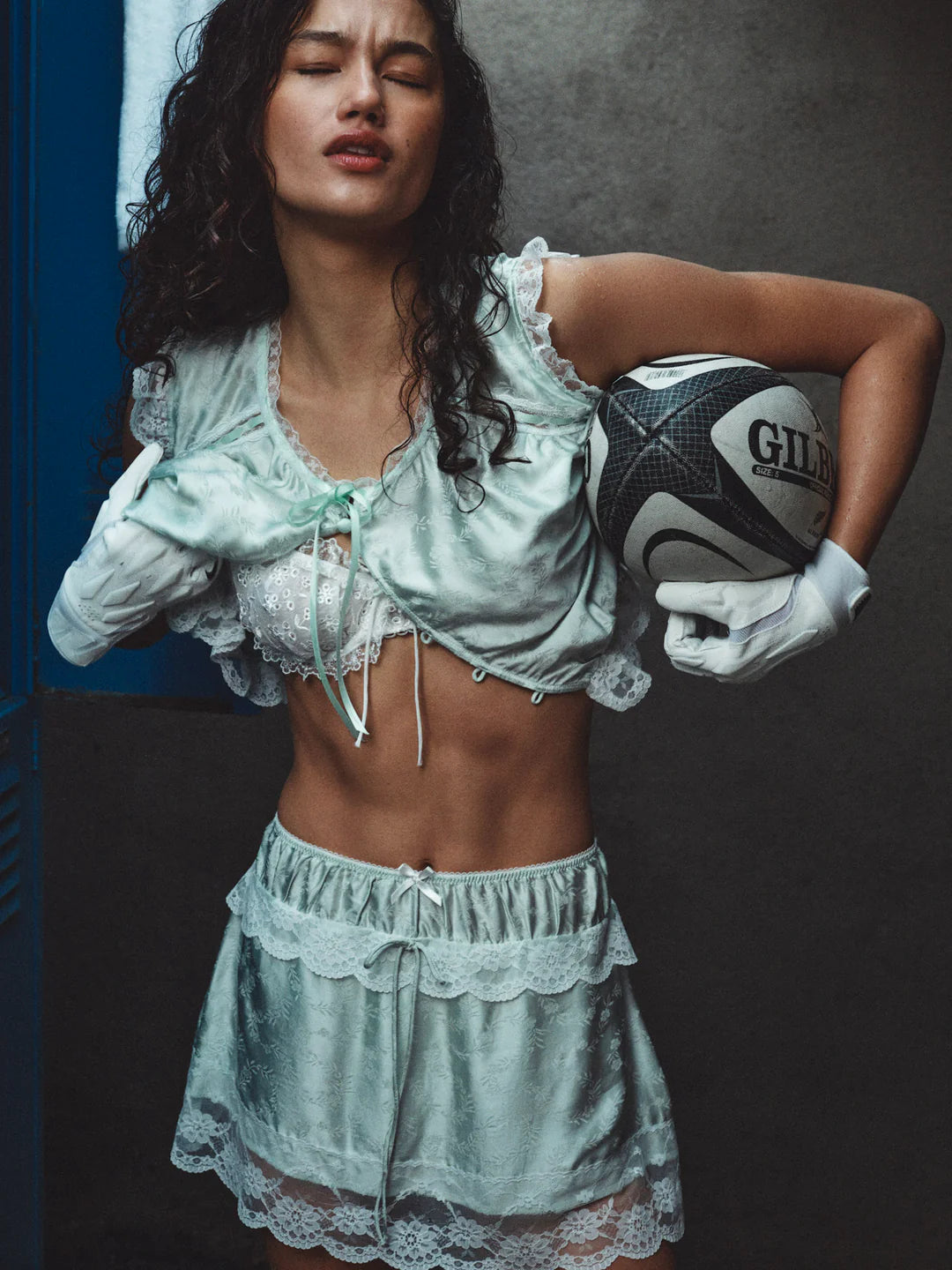 Mint Twist Jacquard Top