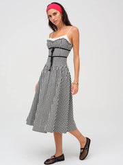 Georgia Gingham Midi Dress