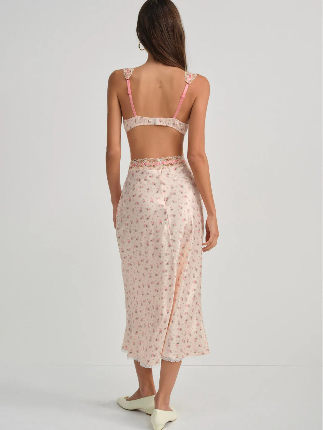 Peaches & Cream Midi Skirt