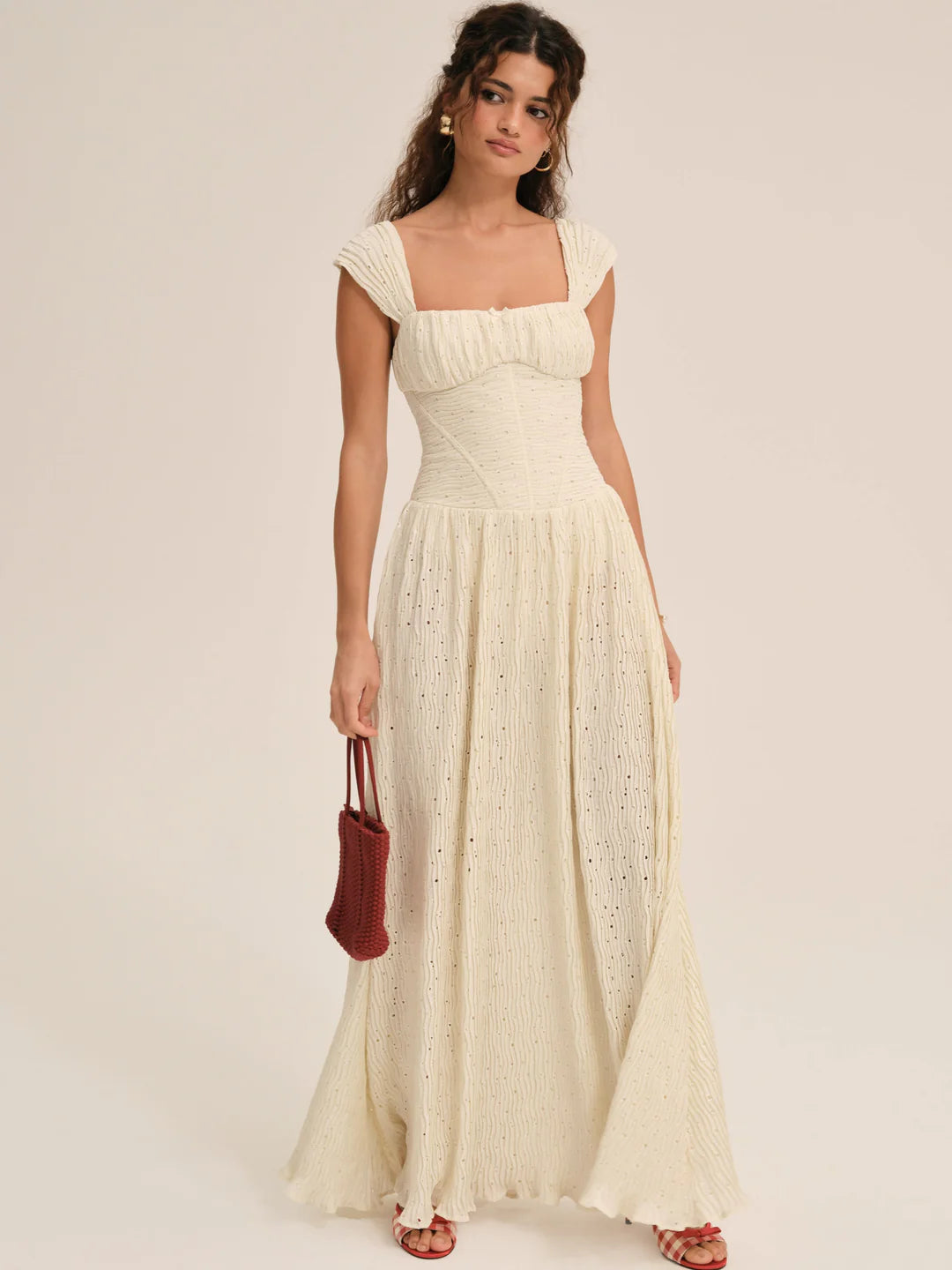 Erika Bustier Maxi Dress