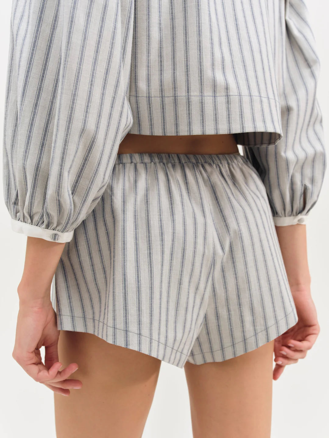 Linen Stripe Shorts