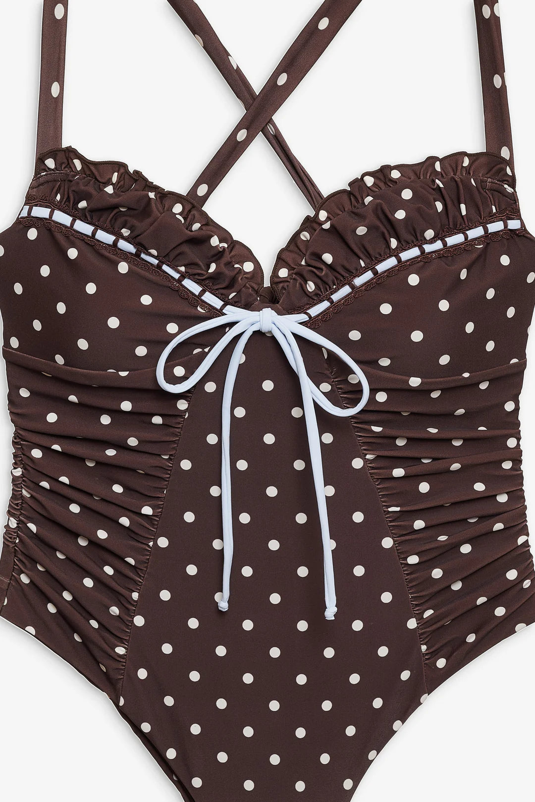 Chocolate Dot One Piece Swimsuit