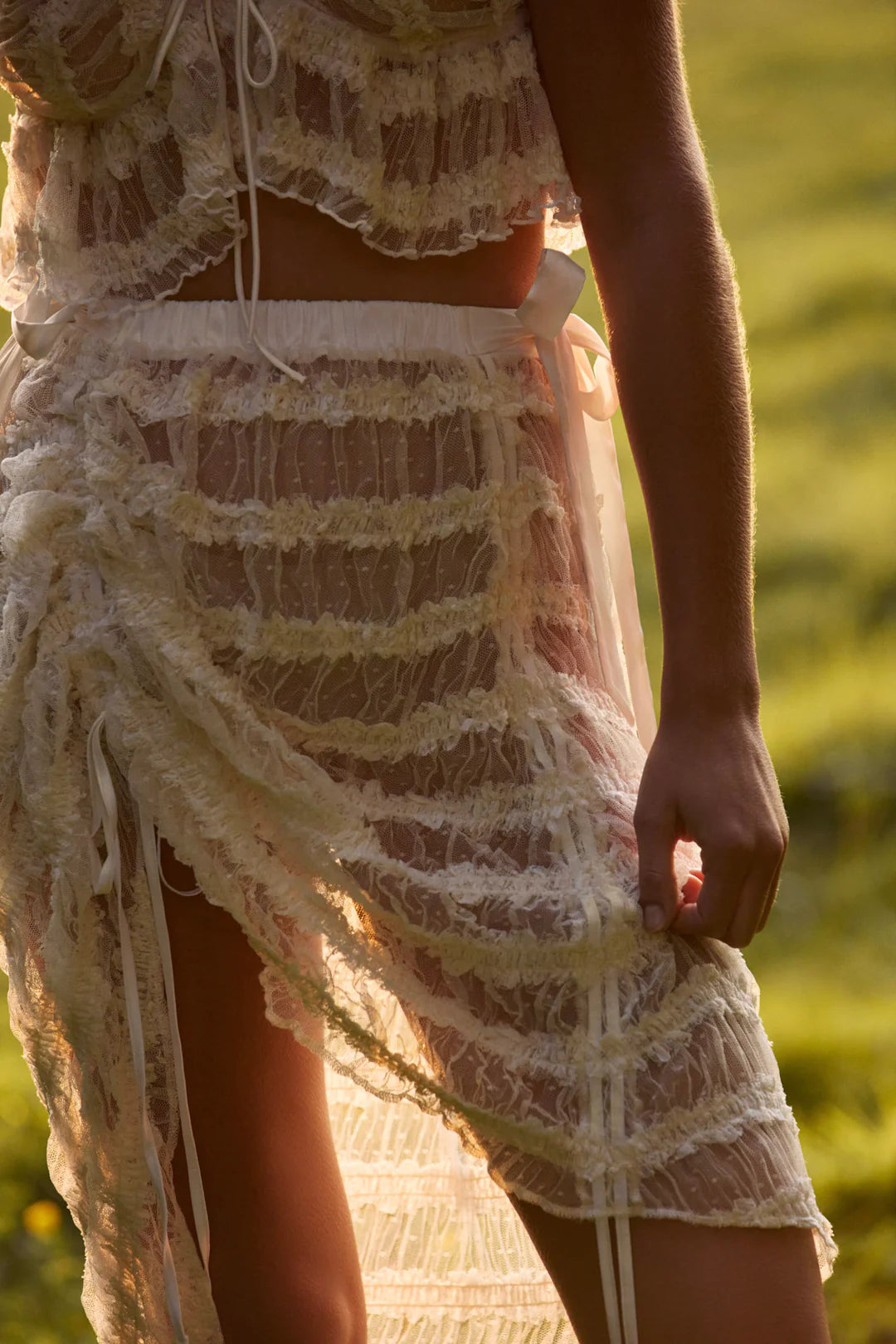 Romy Midi Slip Skirt