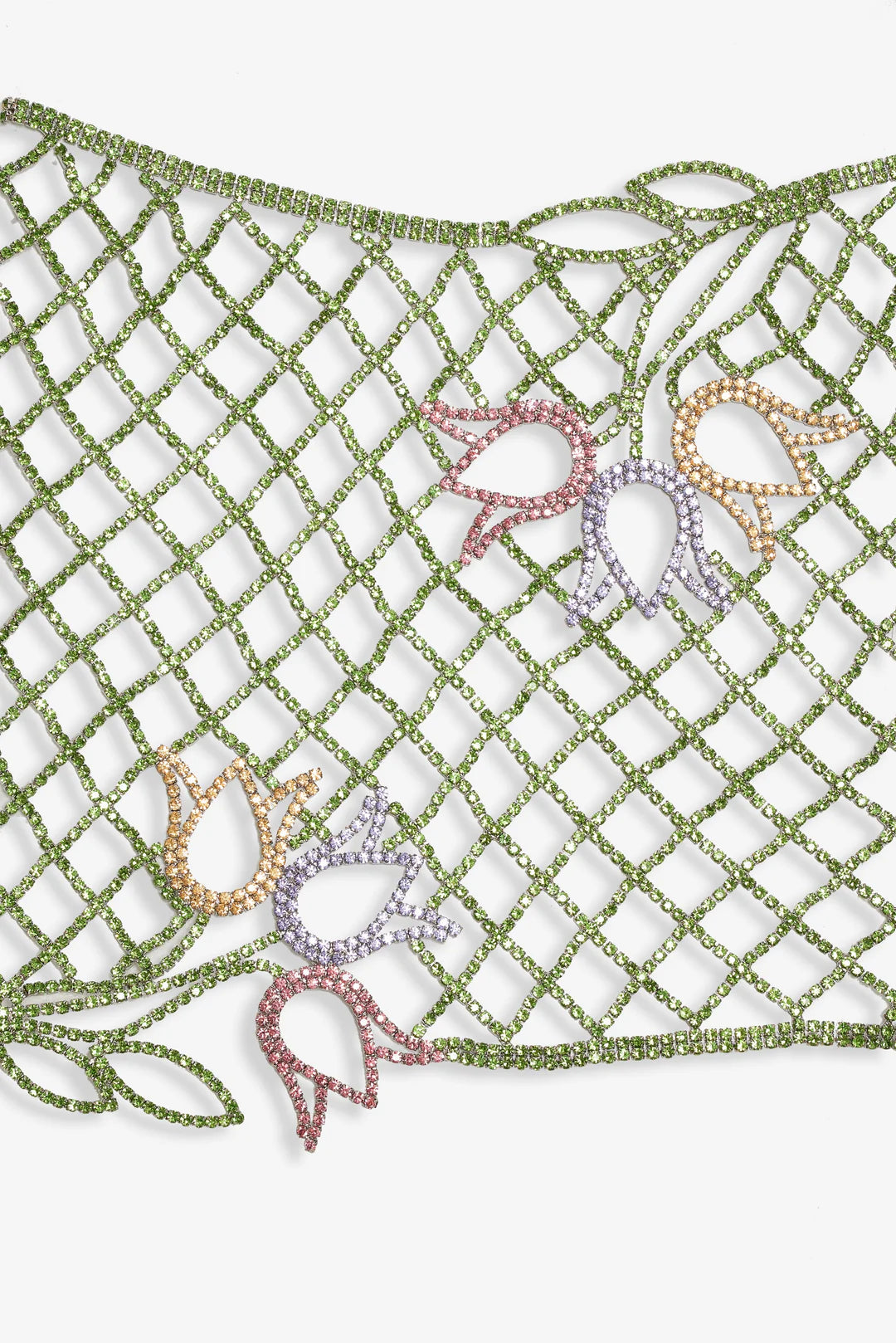 Tulip Grid Rhinestone Skirt