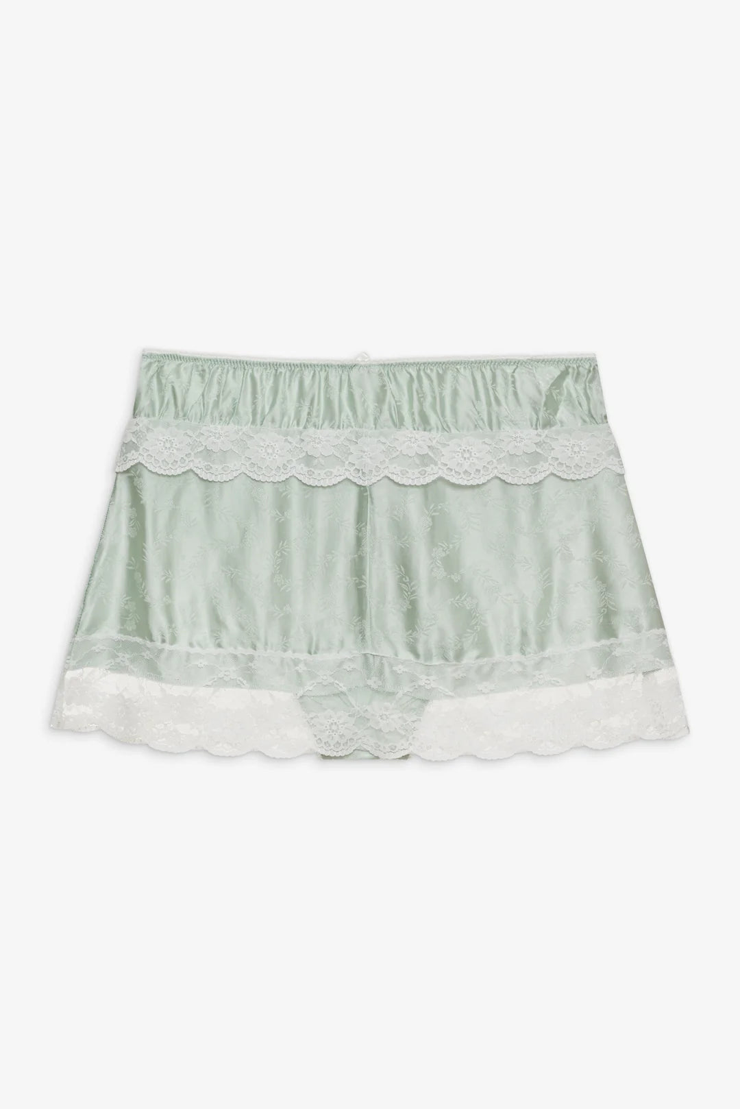 Mint Twist Jacquard Mini Skirt