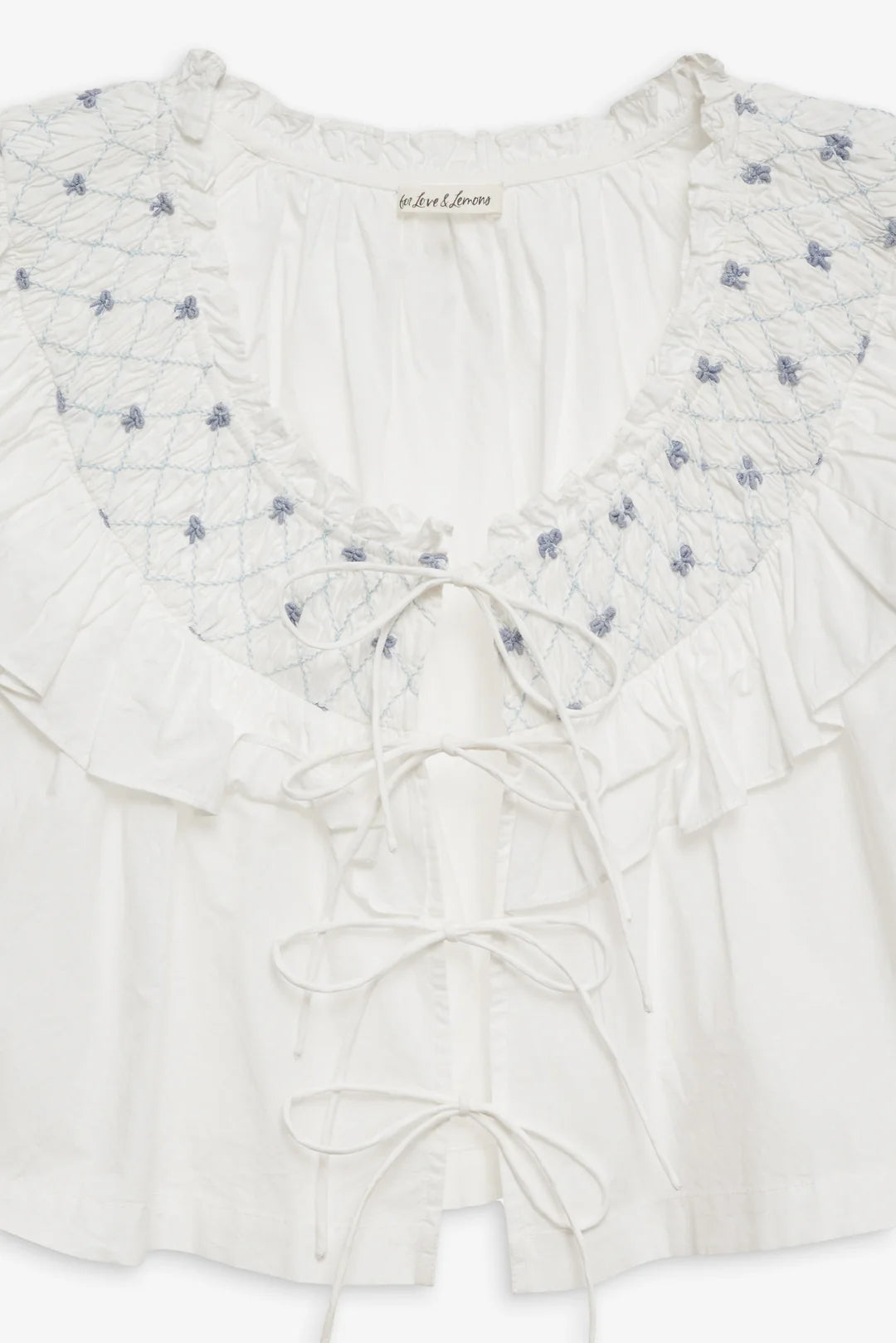 Birdie Bow Smocked Top