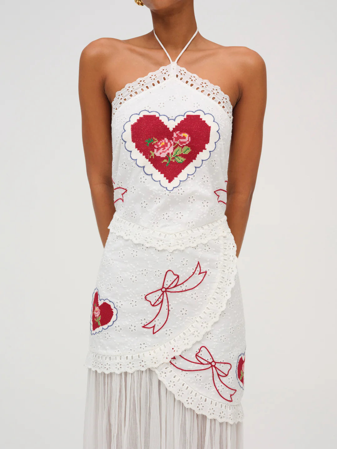 Mi Amore Embroidered Maxi Dress