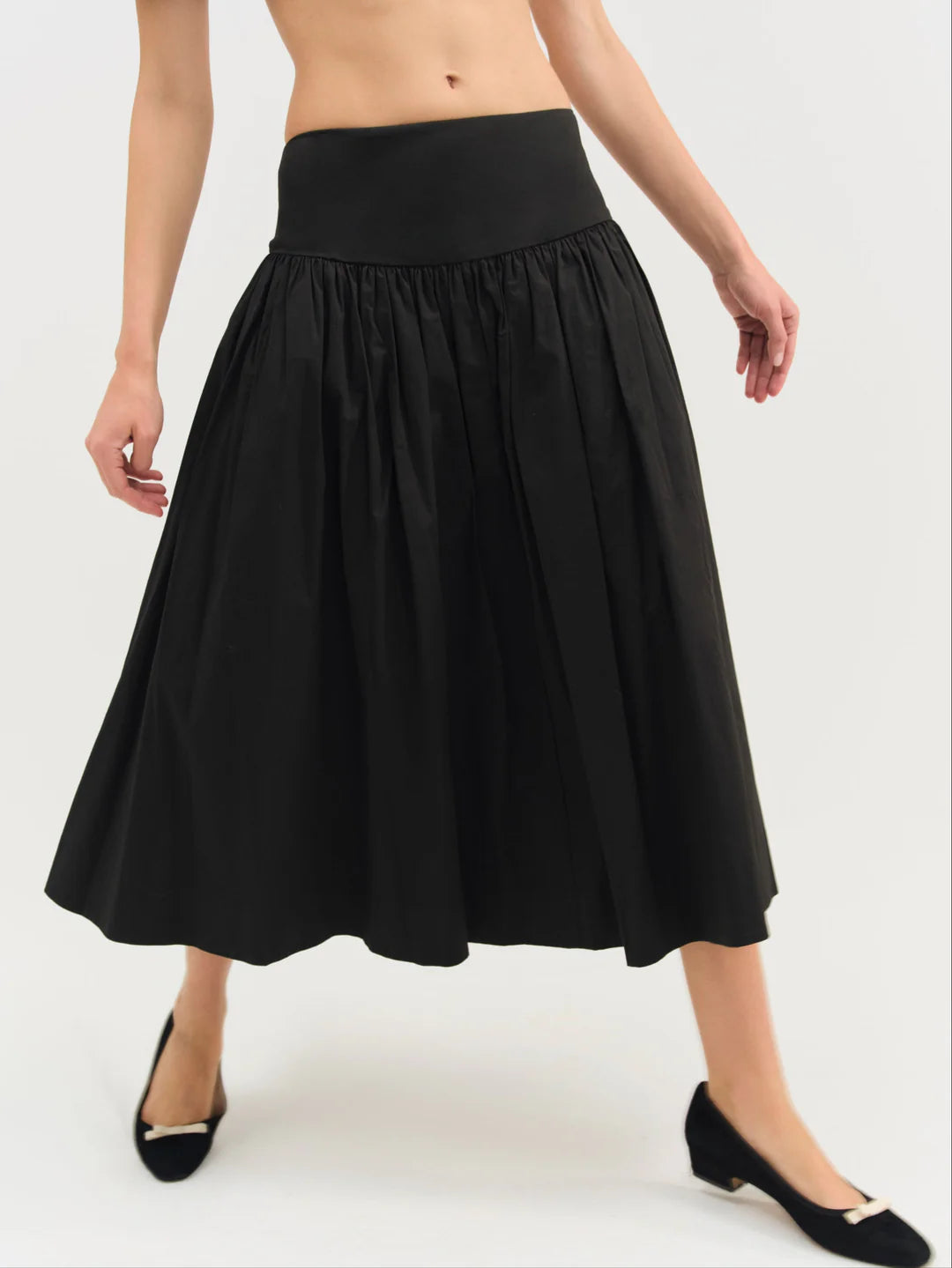 Helena Poplin Midi Skirt