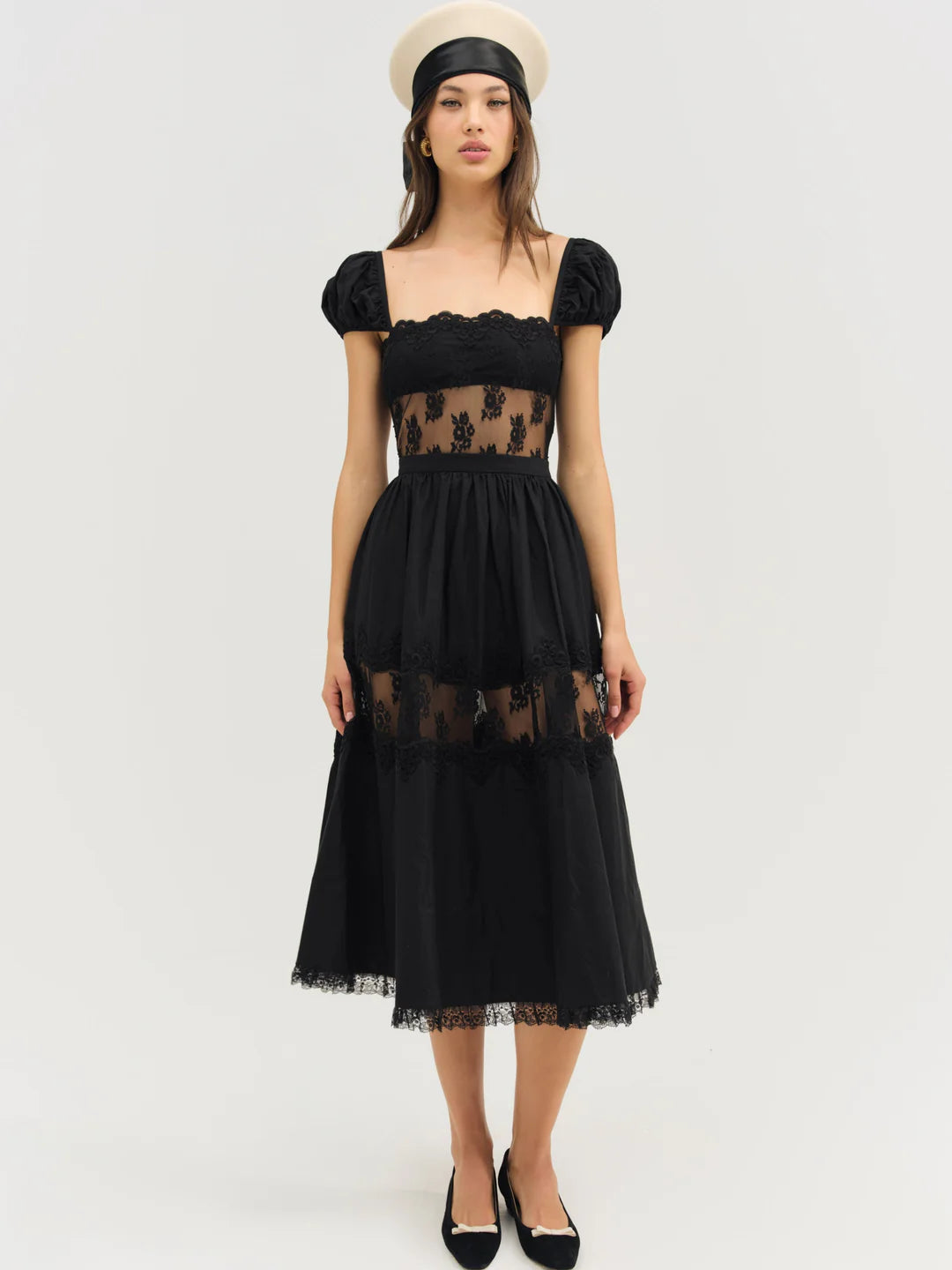 Liya Lace Midi Dress